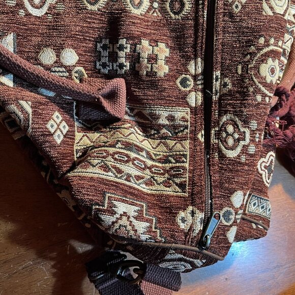 World Market Weekender Carpet Bag Duffel Gypsy Bohemian Tassel Shoulder Strap - Picture 4 of 9